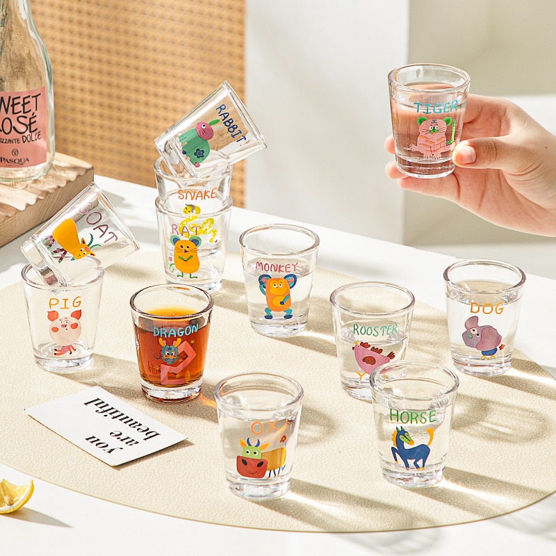 ショットグラスセット 12個入り 50ml かわいいミニグラ - Home Bar Set のレビューと価格