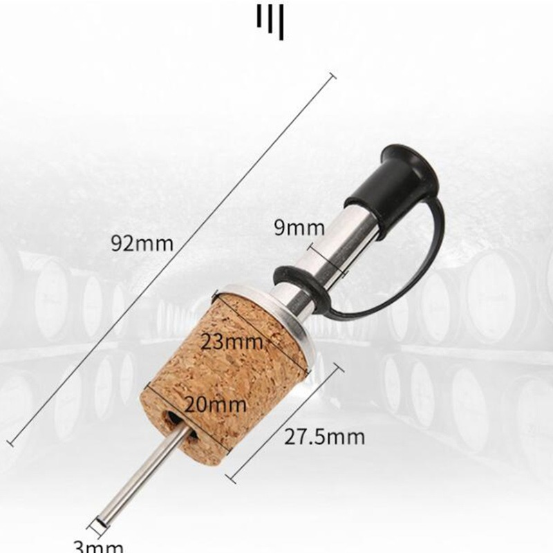 ステンレス鋼ワイン注ぎ口,コルクデザイン,ボトルダストカバー - Bitters Bottle Set のレビューと価格